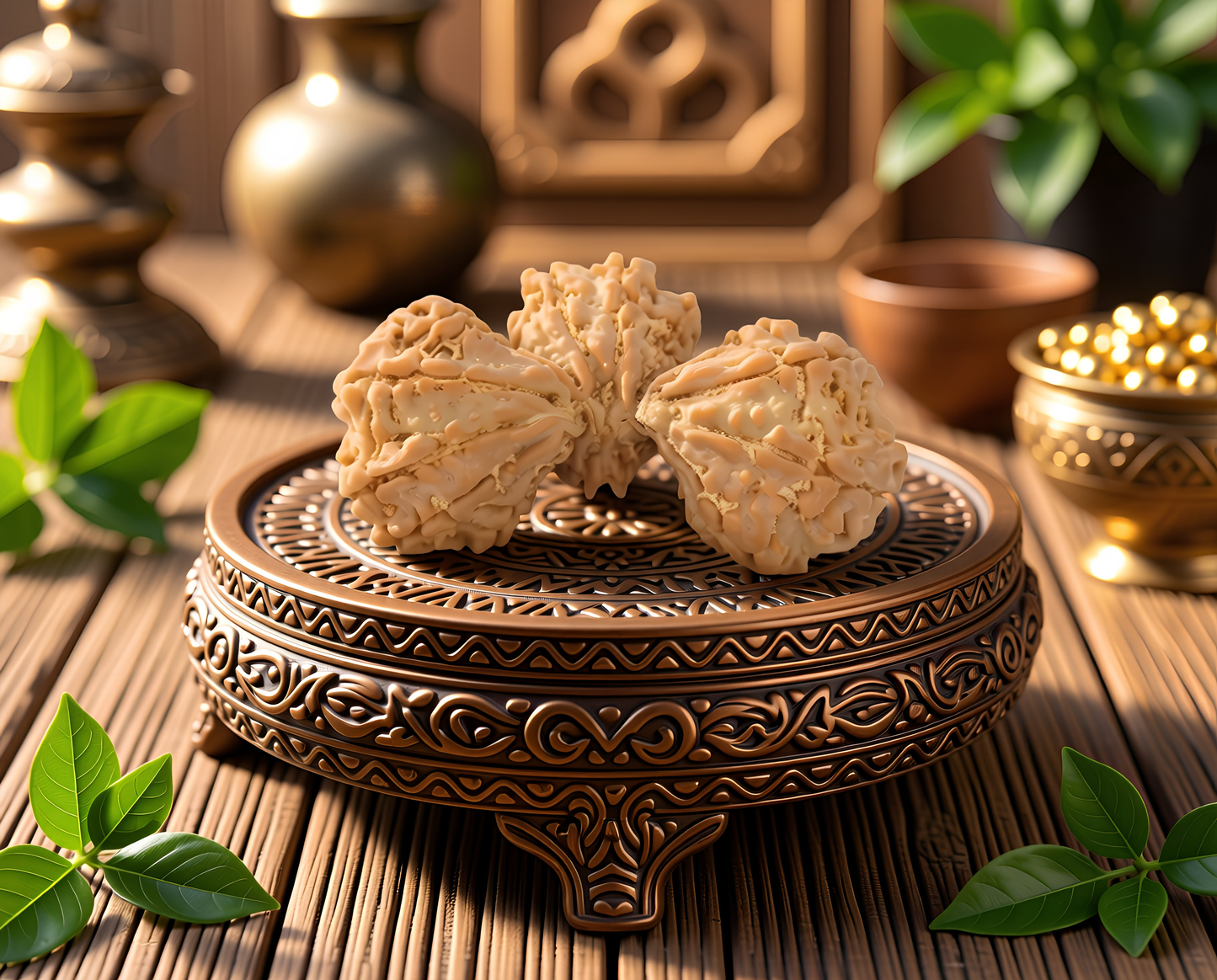 Trijuti Rudraksha