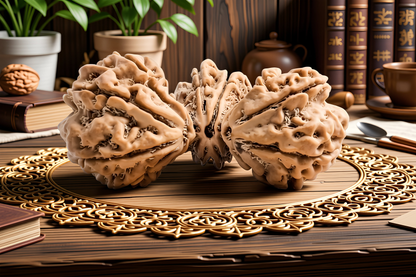 Trijuti 21 Mukhi  Rudraksha