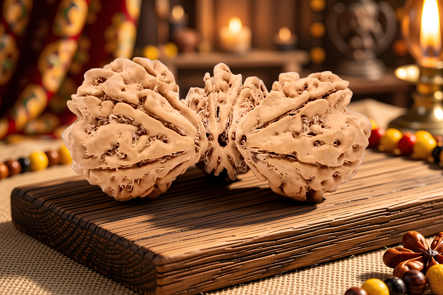 Trijuti 21 Mukhi  Rudraksha